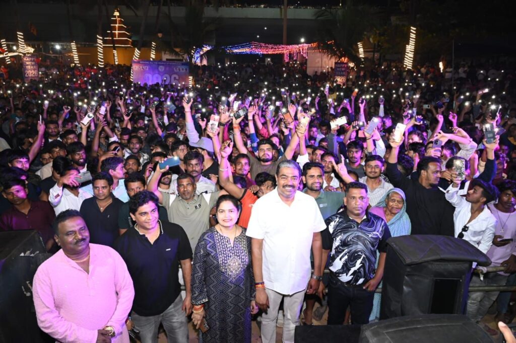 From red light to limelight, Baina beach New Year celebrations draw massive crowds