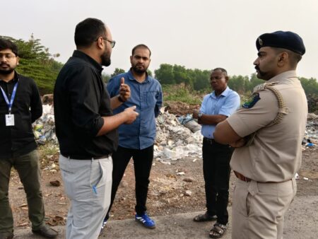 GWMC, GSPCB Conduct Joint Enforcement Drive Against Roadside Garbage Dumping in Navelim