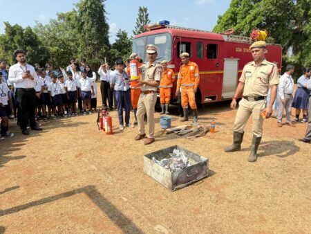 Fire Safety Drill Conducted at St. Thomas HSS, Aldona