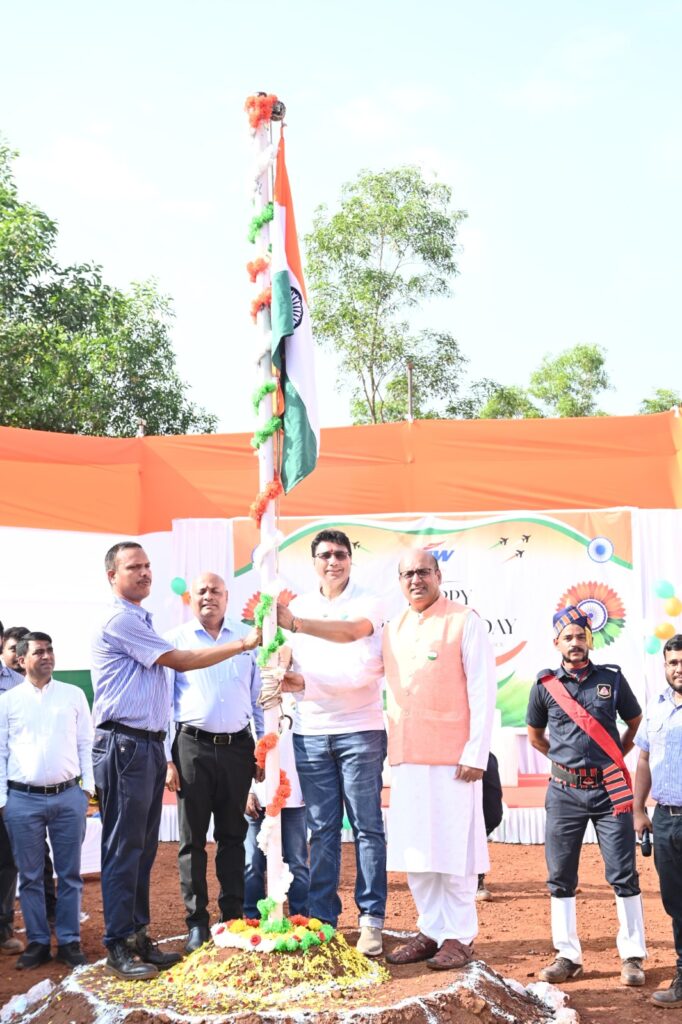 JSW Steel Mining Division Goa Marks 77th Republic Day at Cudnem Mine