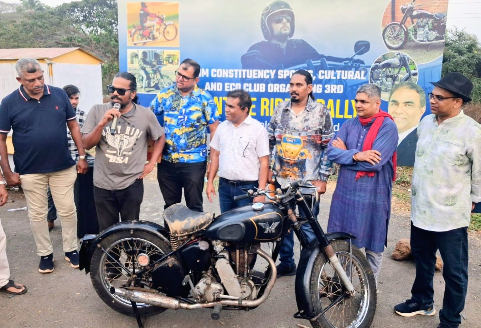 Third Vintage Bike Rally in Chinchinim Draws Over 100 Classic Motorcycles
