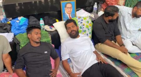 Viresh Borkar Resumes Protest at Azad Maidan After Hospital Discharge