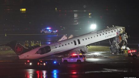 Air Canada Plane Collides With Fire Truck At LaGuardia, Pilots Critically Injured