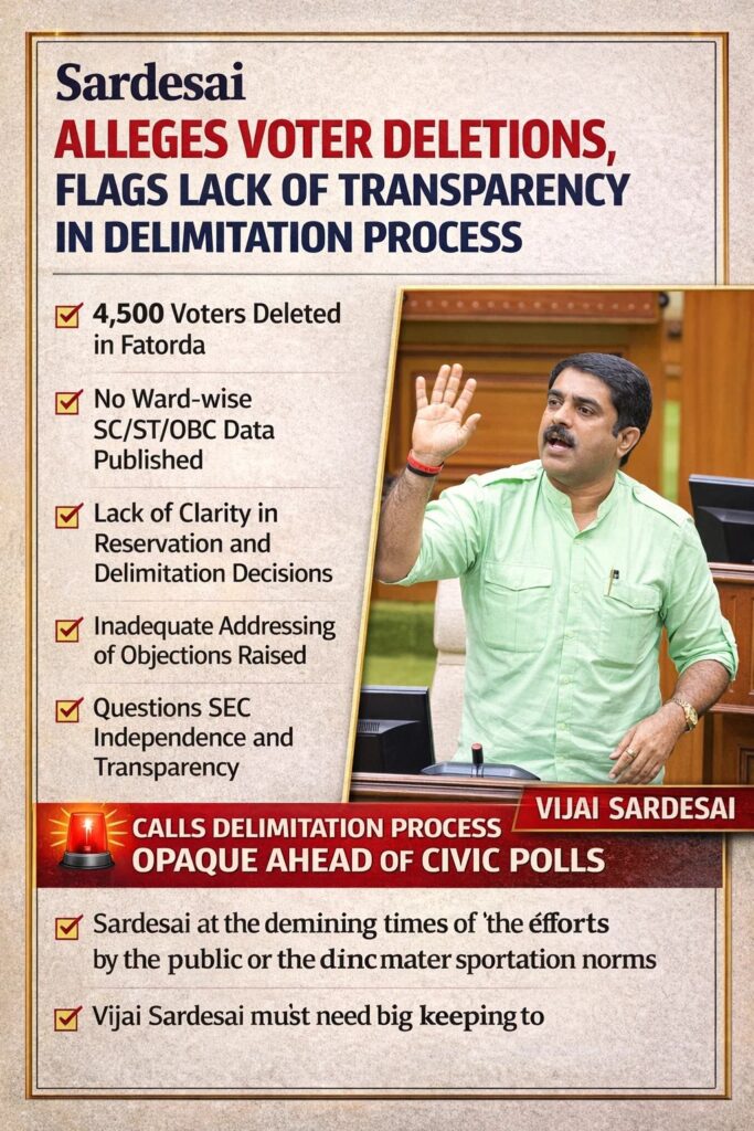 Vijai Alleges Voter Deletions, Lack of Transparency in Delimitation Process