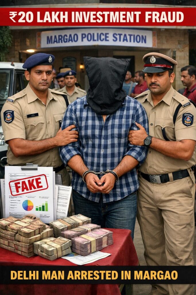 Delhi Man Booked for ₹20 Lakh Investment Fraud in Margao