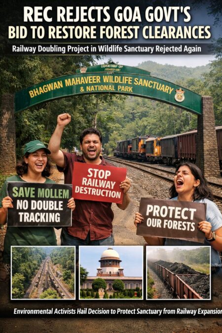 REC Rejects Goa Government’s Bid to Restore Forest Clearances for Railway Doubling Project