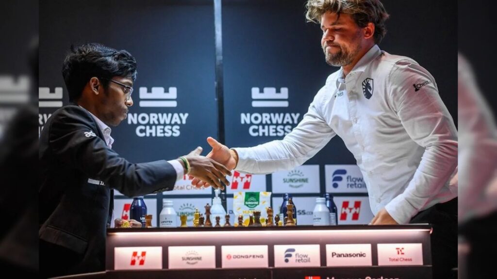 Praggnanandhaa Defeats Magnus Carlsen Again In Stunning Norway Chess Upset