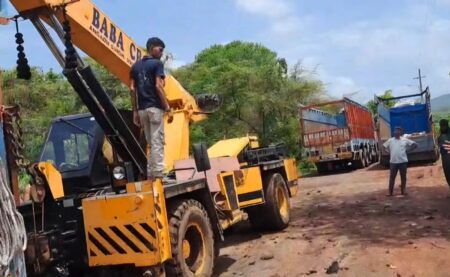 Locals Halt Molasses Tank Scrap Transport At Shristhal Industrial Estate; Three Vehicles Detained