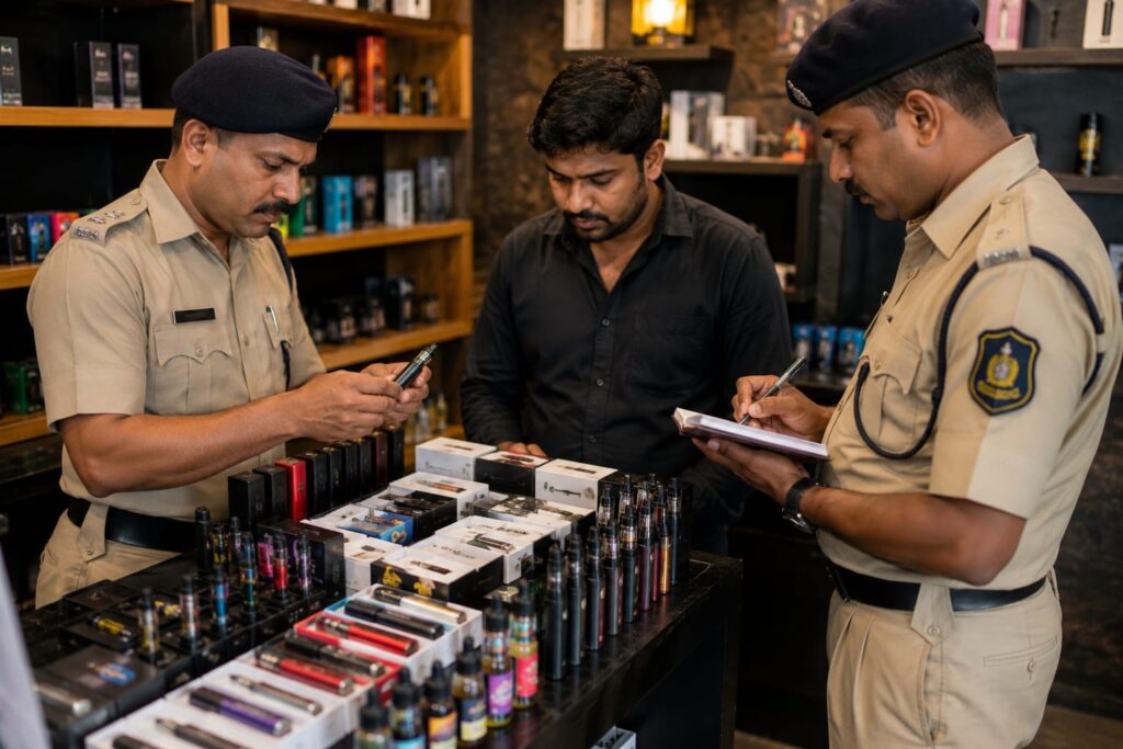 Calangute shop owner booked for allegedly selling e-cigarettes