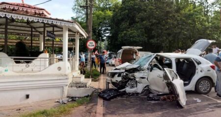 One Killed, Four Seriously Injured In Self-Accident Near Bhoma Temple