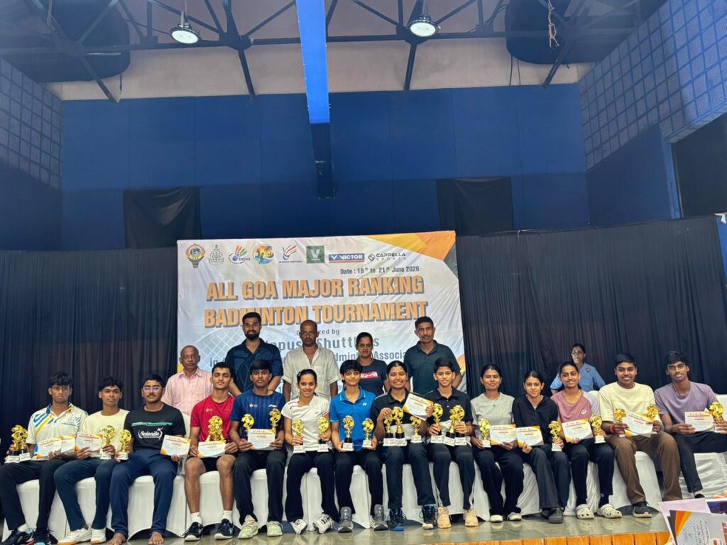 Sufiya Shines with Triple Crown as Goa’s Top Young Shuttlers Dominate State Ranking Tournament