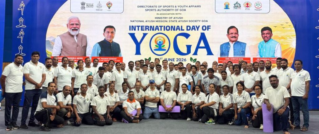 Over 90 SAG Coaches Join International Day of Yoga Celebration in Goa