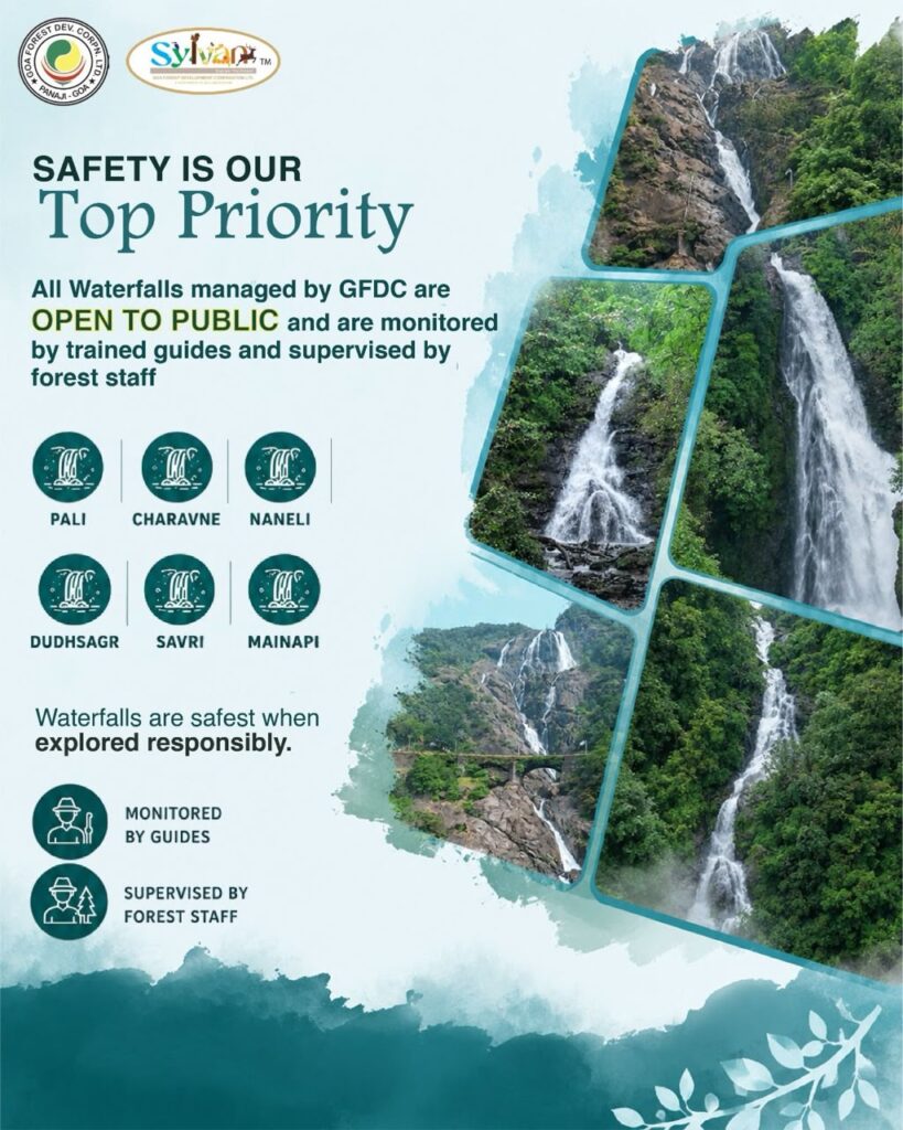 GFDC Opens Waterfalls for Monsoon Visitors With Enhanced Safety Measures