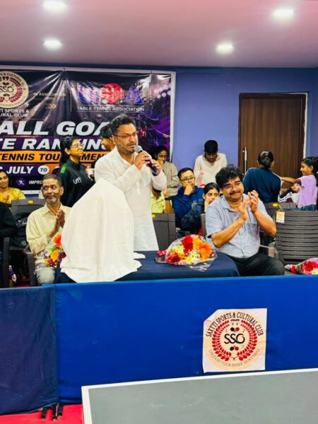 “1st All Goa State Ranking Table Tennis Tournament Gets Underway In Margao”