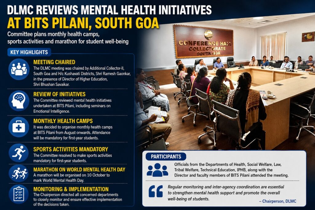 DLMC Reviews Mental Health Measures at BITS Pilani