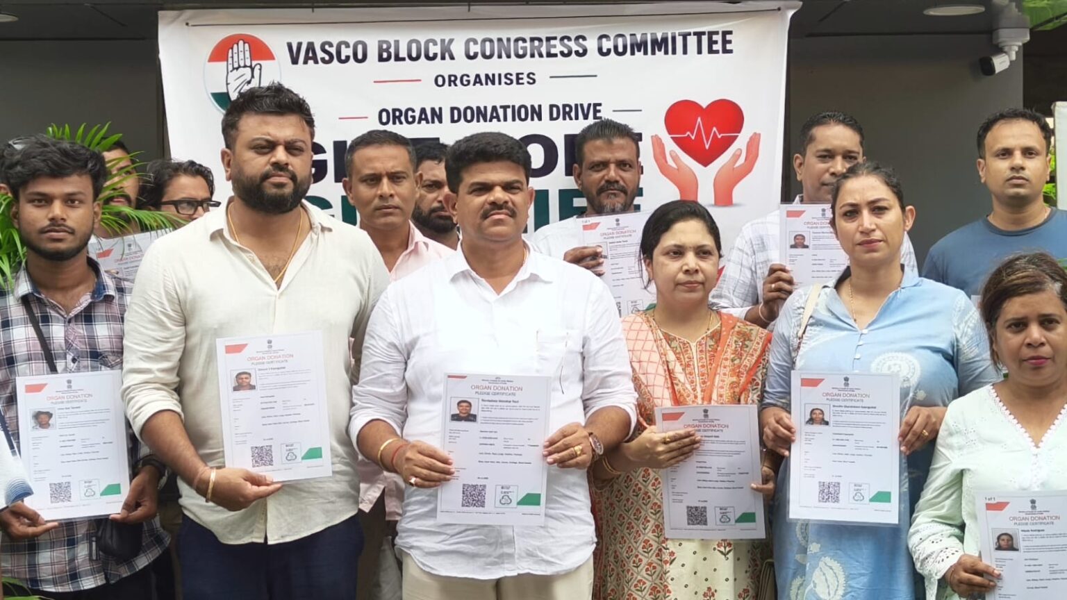 Vasco Block Congress Organises Organ Donation Awareness Drive