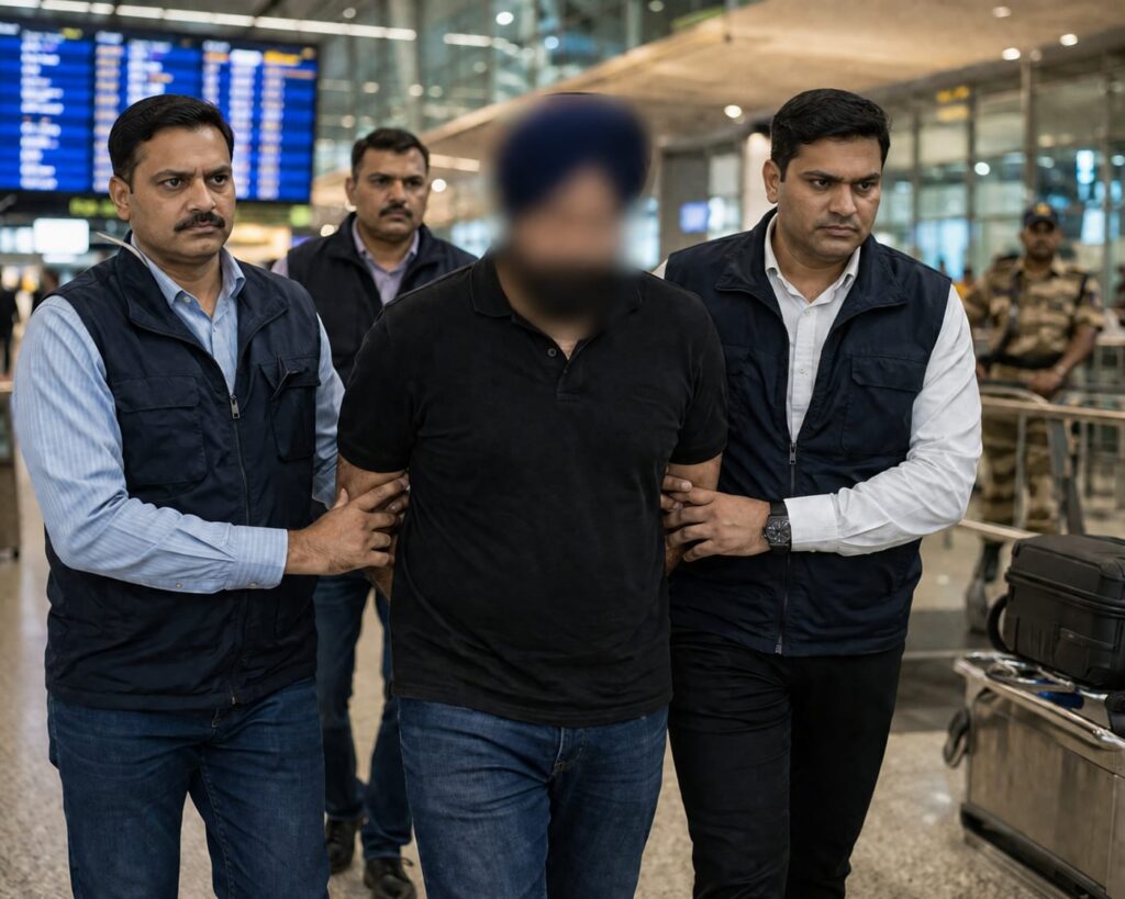 International Job Scam Accused Arrested At Delhi Airport
