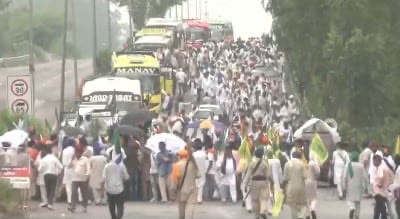 Farmers Halted at Shambhu Border During March to Delhi Over India US Trade Deal