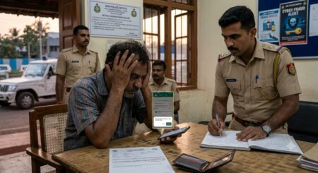 Quepem Man Duped of ₹6.8 Lakh Through Fake Traffic Challan APK Link