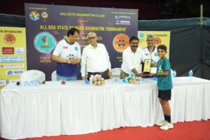 Double Crown for Pratik, Komal, Priyansh and Saachi at All Goa Open Badminton Tournament
