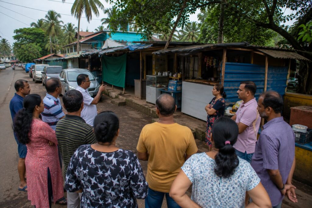 Chicalim Residents Seek Removal of Illegal Permanent Vendors
