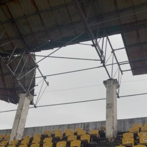 Rusted Roof at Nehru Stadium Raises Safety Concerns