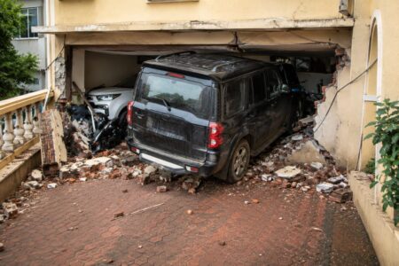 Scorpio Rolls Down Driveway, Damages Vehicles And Garage In Dona Paula