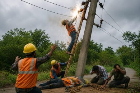 Labourer Dies of Electrocution During Pole Installation in Sanguem; JE, Contractor Booked