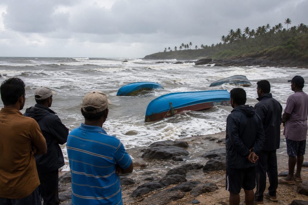 Traditional Fishermen Seek Compensation After Three Canoes Capsize Off South Goa Coast