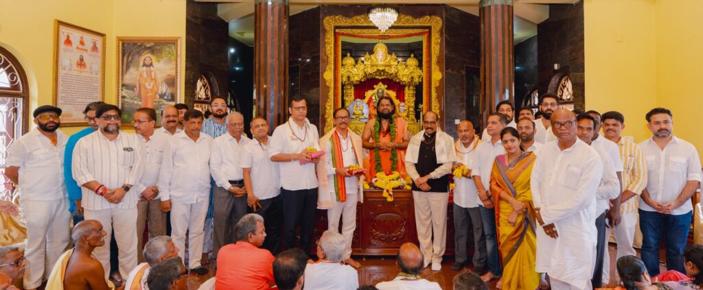 GPCC Leaders Visit Tapobhumi, Seek Blessings of Sadguru Brahmeshanand Swami