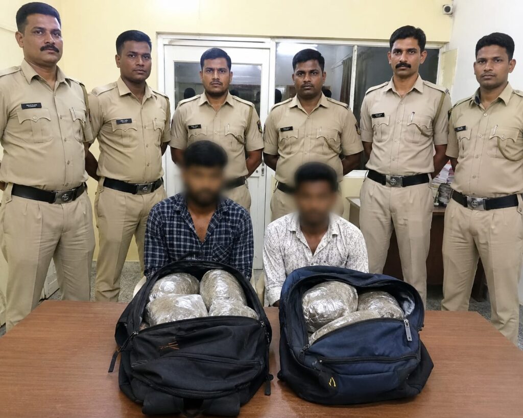Two Odisha Men Arrested With 5.09 Kg Ganja in Sattari