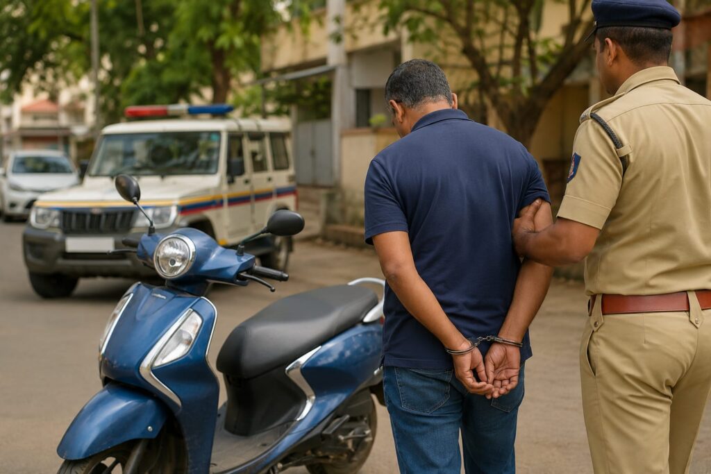 Mapusa Police Recover Stolen Scooter, Arrest 52-Year-Old Man