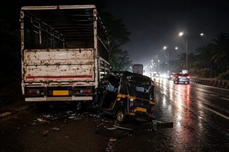 Verna Road Accident: Rickshaw Driver Dies After Collision With Parked Tempo