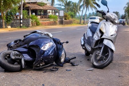 Scooter collision leaves 51-year-old rider grievously injured in Anjuna