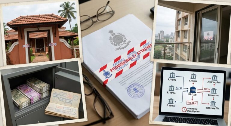 ED Seizes Assets Worth ₹13.44 Crore In Goa, Mumbai In United Services Club Case