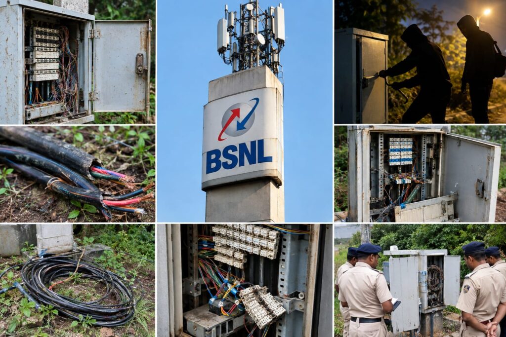 BSNL Telecom Network Hit by Series of Theft, Vandalism Cases in South Goa
