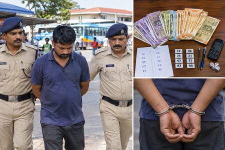 Man held for allegedly accepting gambling bets near Panaji KTC bus stand