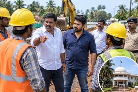 Two booked for allegedly obstructing government PWD work in Candolim