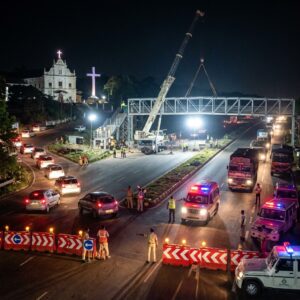 Road Closure at Bambolim on October 25 for Foot Over Bridge Work