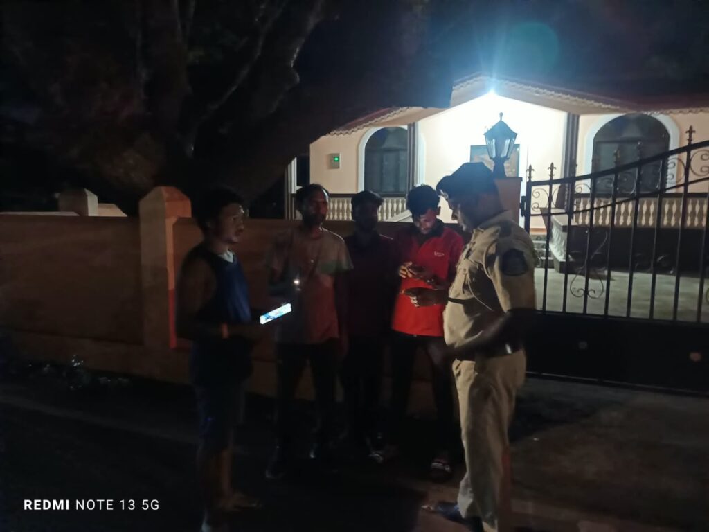 Old Goa and Agassaim Police Conduct Joint Special Drive Across Multiple Areas