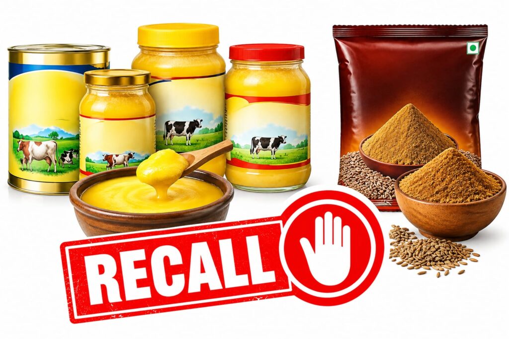 Substandard Ghee And Unsafe Cumin Powder Recalled In Goa