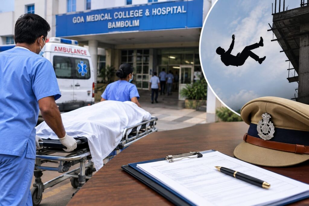 West Bengal Man Dies After Fall From Height in Goa