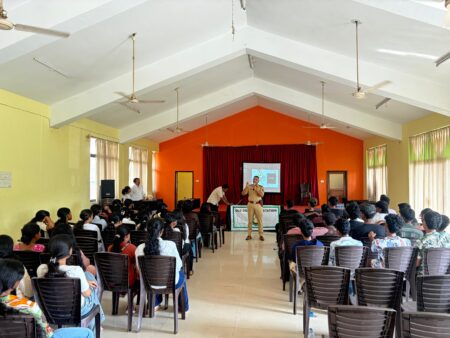 Old Goa Police organise awareness programme on cybercrime, drug abuse and road safety