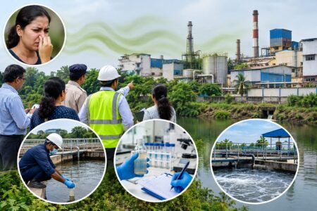 Foul Smell Still Detected at Bethora Industrial Units During Inspection