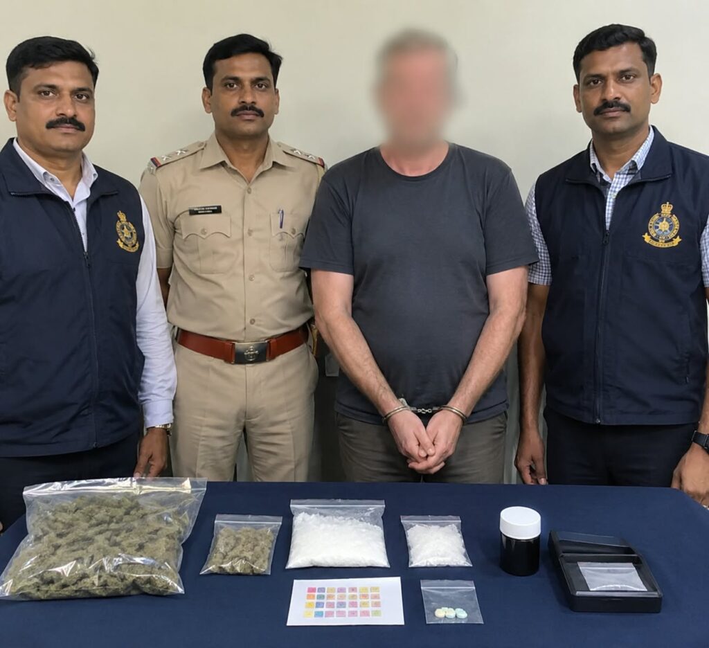 UK National Arrested in Goa; Narcotics Worth ₹2.94 Lakh Seized