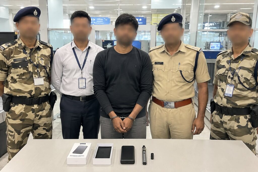 Passenger Detained At Mopa Airport For Carrying E-Cigarette Concealed In Power Bank Box