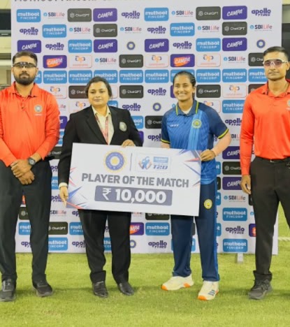 Goa Women Beat Jammu & Kashmir by 38 Runs in Senior Women’s T20 Trophy