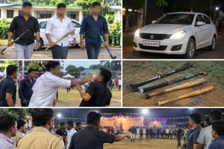 Three men booked for trespass and threats at Mapusa college ground