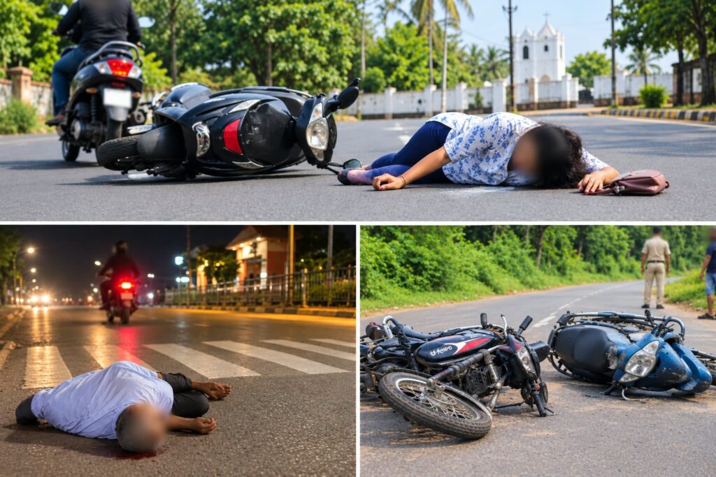 Three Road Accidents Reported In Goa, Pedestrians Among The Injured
