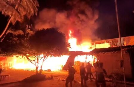 Vasco police register case against unknown accused in market fire